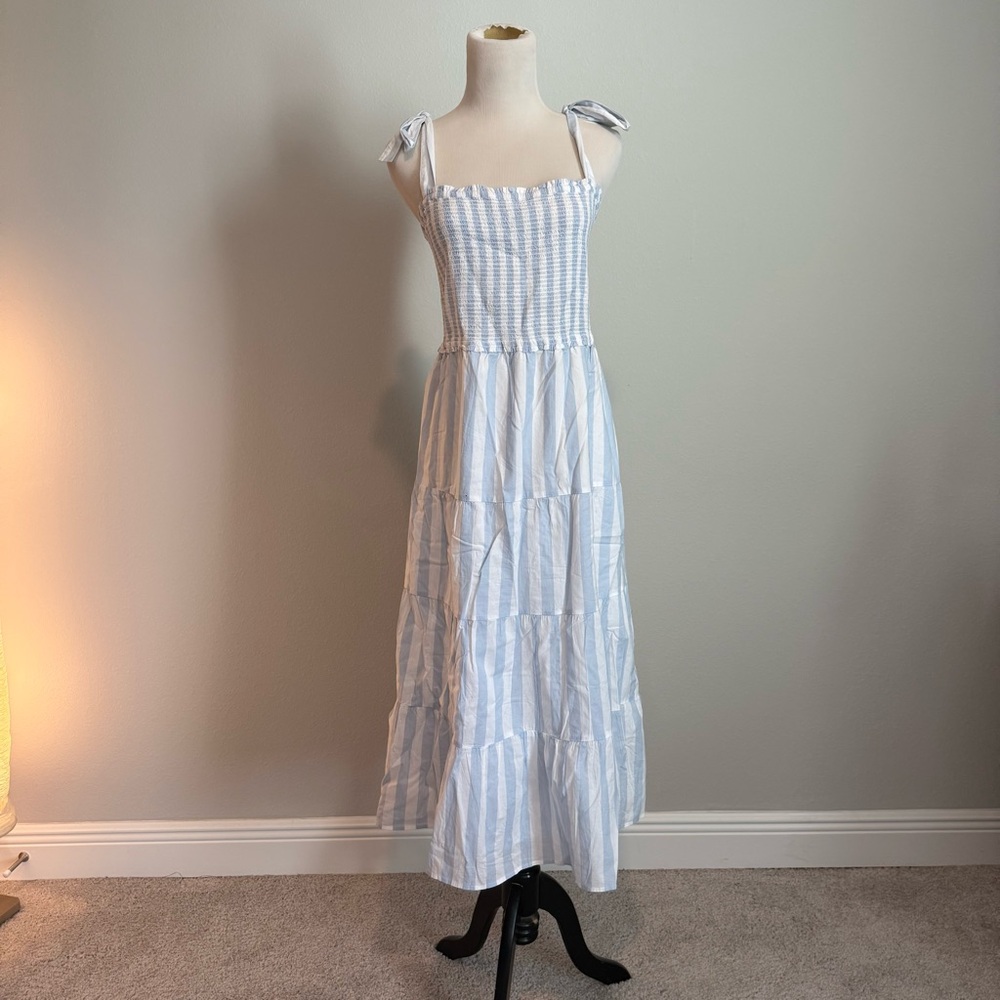 J. Crew White Sleeveless Maxi Sundress